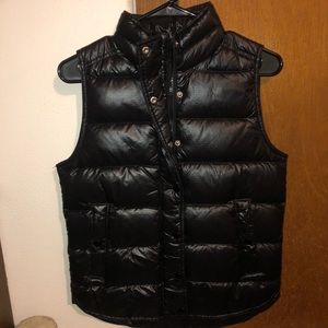 JCrew Black Puffer Vest